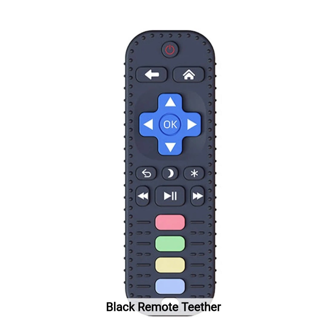 BPA Free Soft Teething Toy Baby Silicone Remote Control Teether