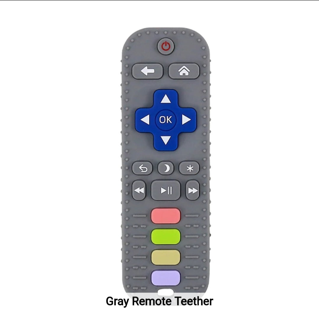 BPA Free Soft Teething Toy Baby Silicone Remote Control Teether