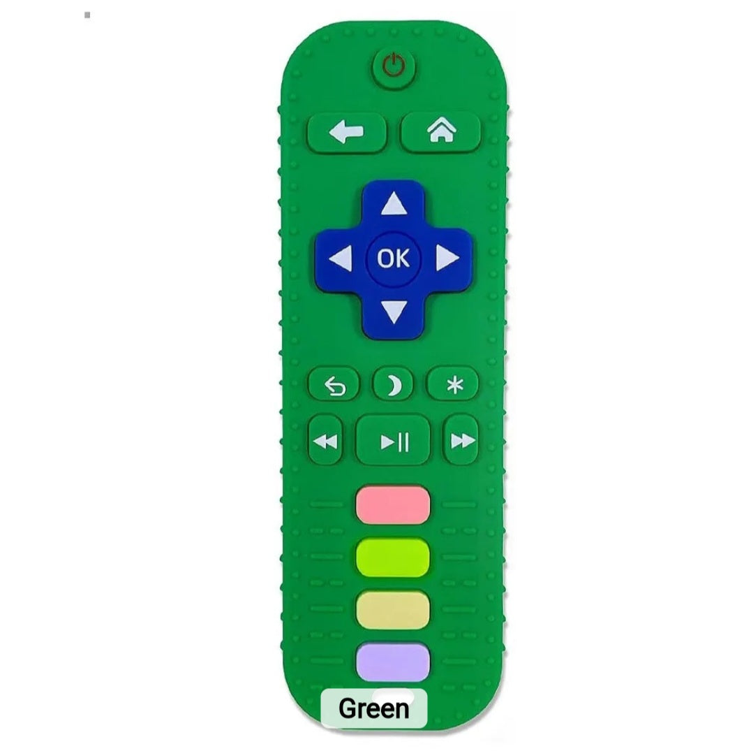 BPA Free Soft Teething Toy Baby Silicone Remote Control Teether