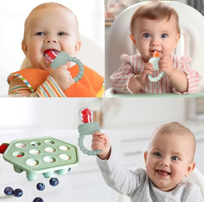 New Infant Teething Toy Teether Bpa Free Fruit Feeder Pacifier Food Grade Frozen Baby Food Feeder