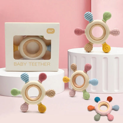 Multi Sensory Teething Ring For Babies