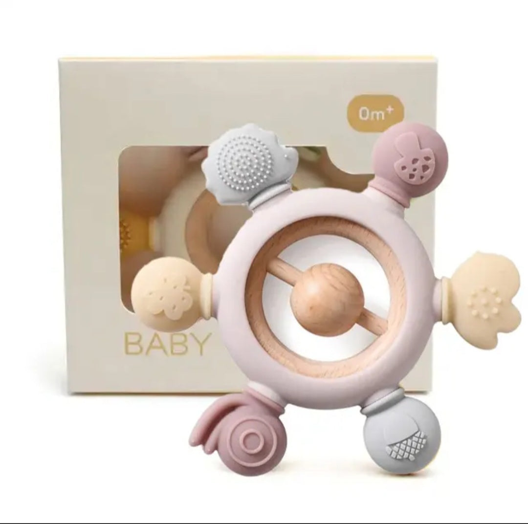 Multi Sensory Teething Ring For Babies