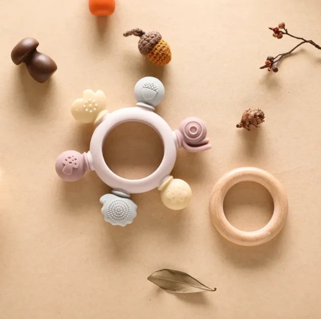 Multi Sensory Teething Ring For Babies