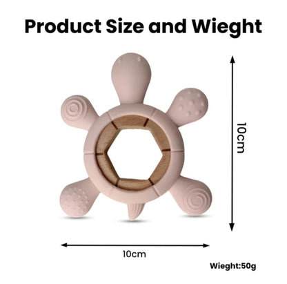 Turtle Multi Sensory teething Ring For Babies.