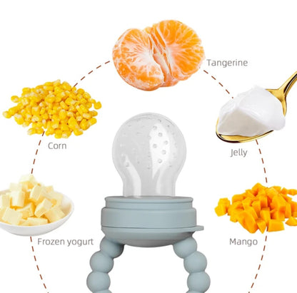 New Infant Teething Toy Teether Bpa Free Fruit Feeder Pacifier Food Grade Frozen Baby Food Feeder