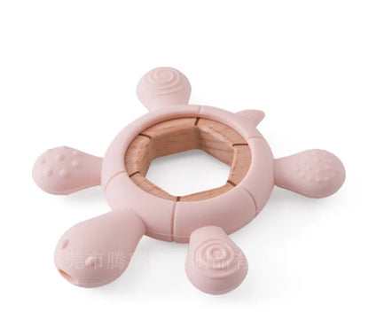 Turtle Multi Sensory teething Ring For Babies.
