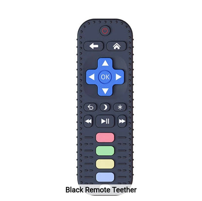 BPA Free Soft Teething Toy Baby Silicone Remote Control Teether