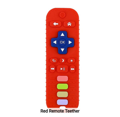 BPA Free Soft Teething Toy Baby Silicone Remote Control Teether