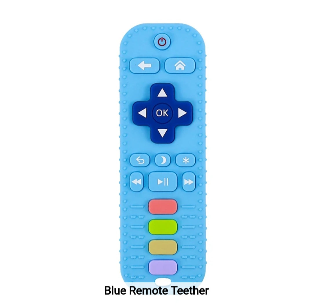 BPA Free Soft Teething Toy Baby Silicone Remote Control Teether