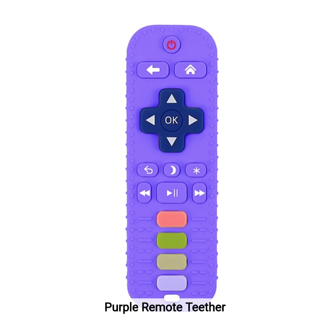 BPA Free Soft Teething Toy Baby Silicone Remote Control Teether