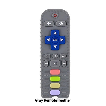 BPA Free Soft Teething Toy Baby Silicone Remote Control Teether