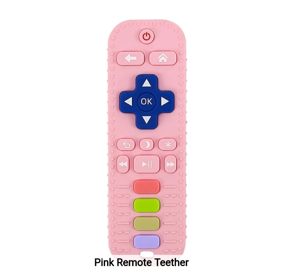 BPA Free Soft Teething Toy Baby Silicone Remote Control Teether