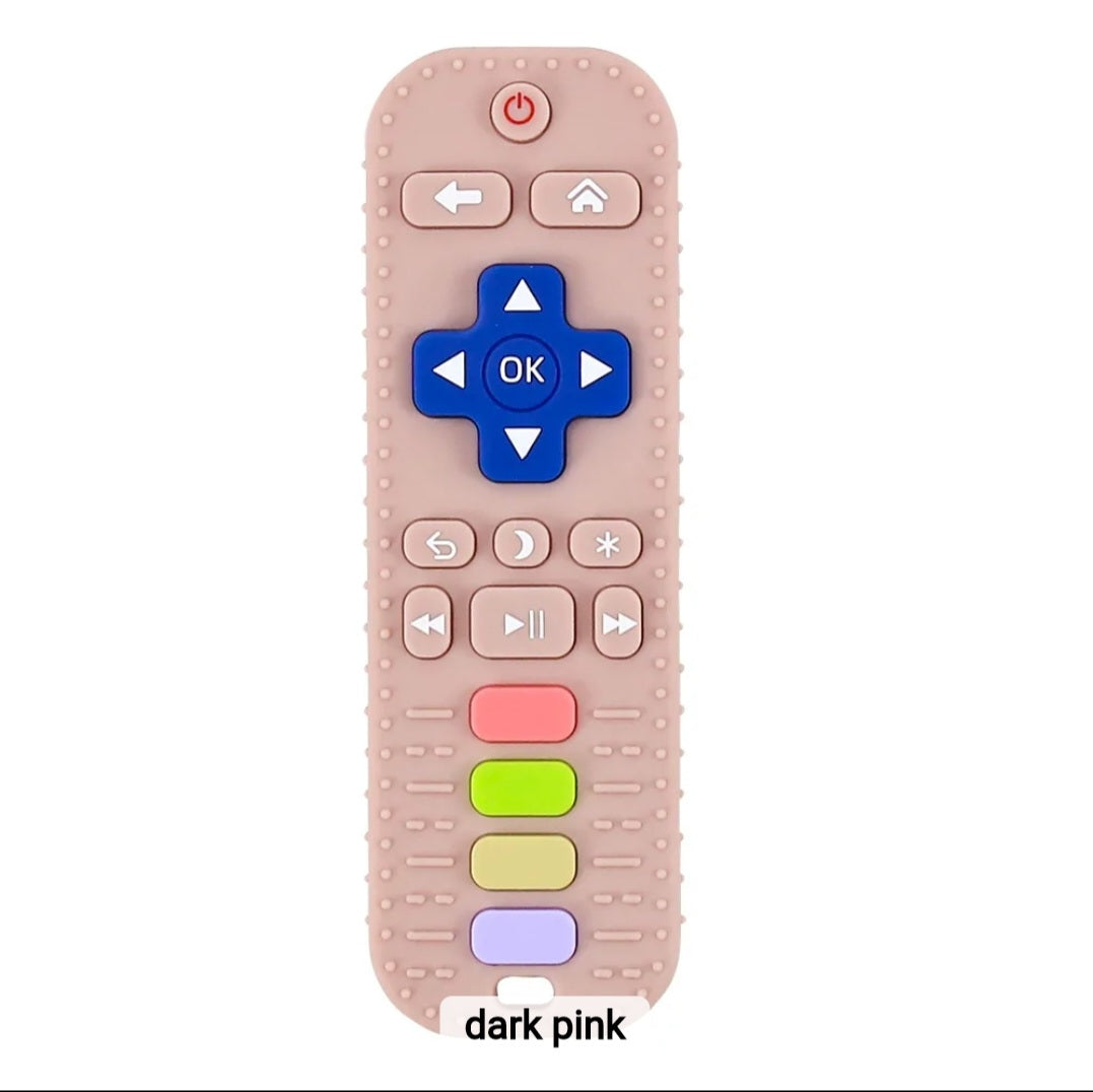 BPA Free Soft Teething Toy Baby Silicone Remote Control Teether